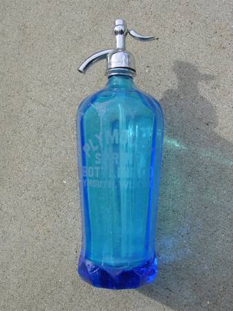 Rare Plymouth Spring Bottling Co. Seltzer Bottle