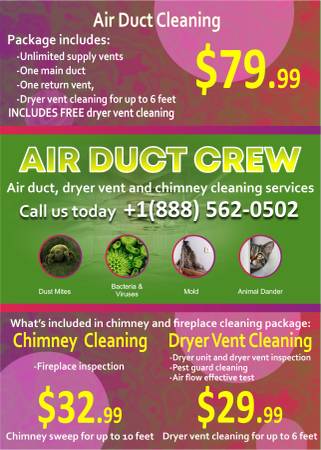 ???Air Duct, Carpet & Dryer Vent Cleaning, UV Light installation???