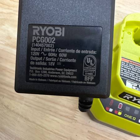 Ryobi (NEW) PCG002 Battery Charger Authentic 18V ONE+ Li-Ion