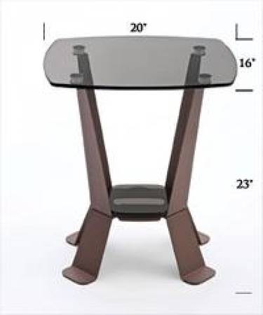 UNUSED Contemporary Glass End Tables | Italian Design | FREE SHIPPING!