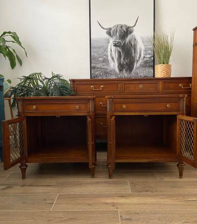 Solid Cherry Dresser Chest Nightstands by Kindel