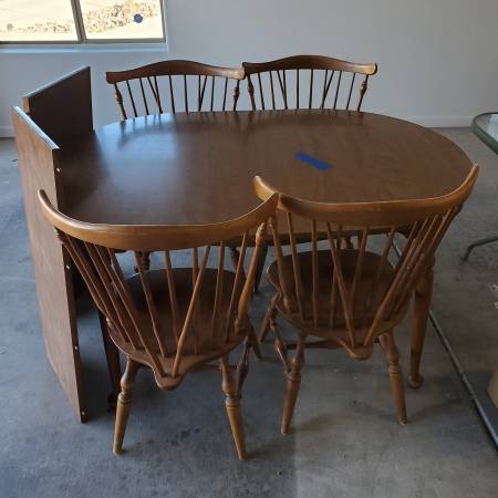 Dining table and chairs