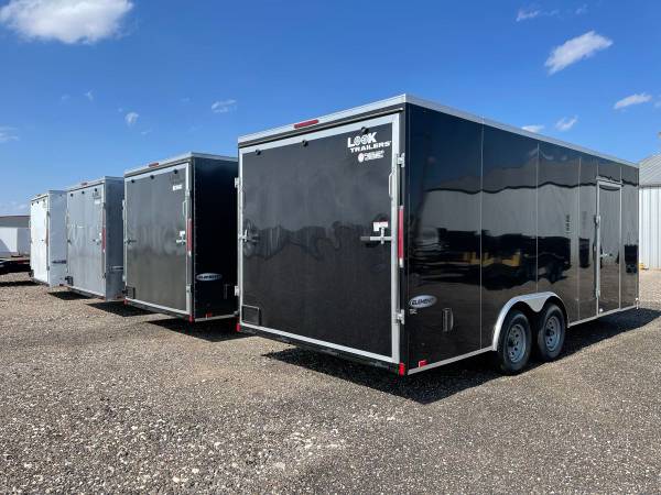 8.5X24X7 (10K) Enclosed Car Hauler – Screwless Sides – Reverse Lights