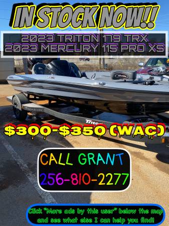 TRITON 179 TRX! IN STOCK AMD AVAILABLE! NO FEES! CALL NOW!