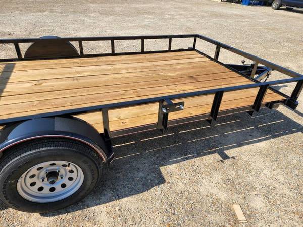 2022 Bumper Pull 77″ x 12′ Single Axle Utility Trailer w/ 4′ Ramp Gate