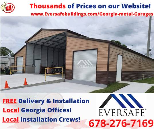 Steel Buildings – 3 Car Garage Building