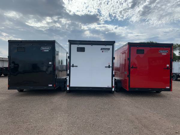 7X14X7 Haulmark Enclosed Cargo Trailer – All Tube Frame – 4 D Rings