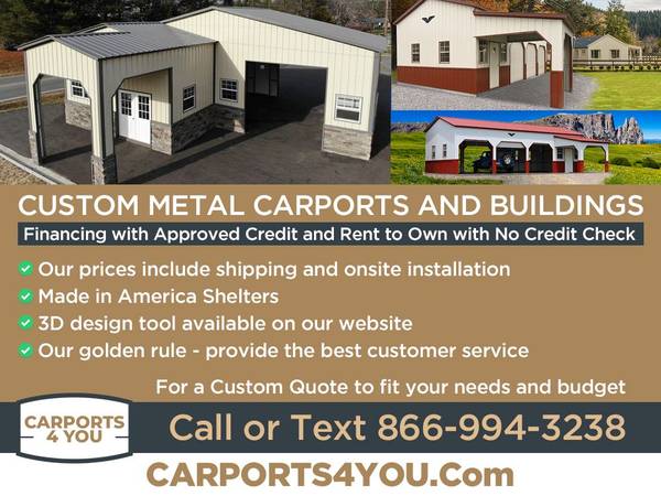 CUSTOM BUILT METAL STRUCTURES & CARPORTS