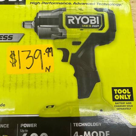 RYOBI (BRAND NEW)P262 ONE+ HP 18V Brushless Cordless 4-Mode ? in. Impa