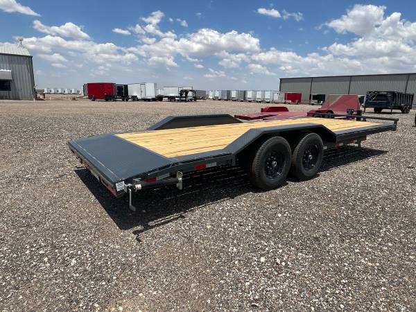 New LAMAR 102X22 Heavy Duty 14K Equipment Hauler – Drive Over Fenders