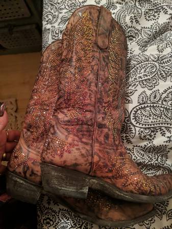 BEAUTIFUL AUSTRIAN CRYSTAL OL GRINGO COWBOY BOOTS