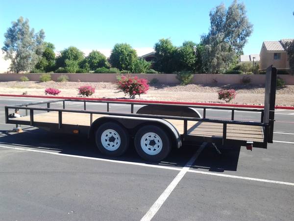 flat bed ramp trailer