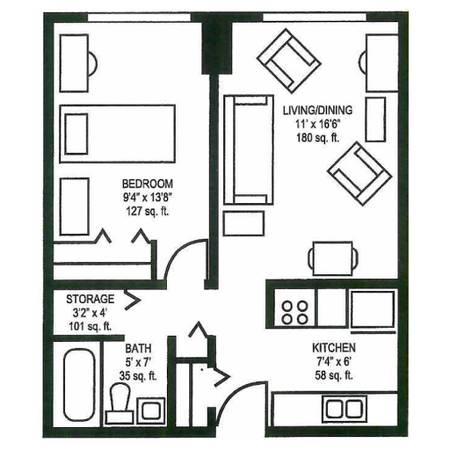 Section 8 income-based, all bills paid senior apartment home