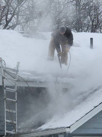 SNOW & ICE DAM REMOVAL OF ROOFS