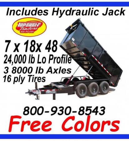 2023 7 X14X48 14 K Dump Trailer Heavy Duty Top Shelf Trailers