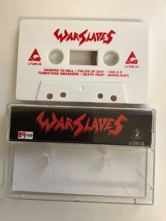 WARSLAVES Cassette Tape Tombstone Smashers Onward To Hell Death Metal