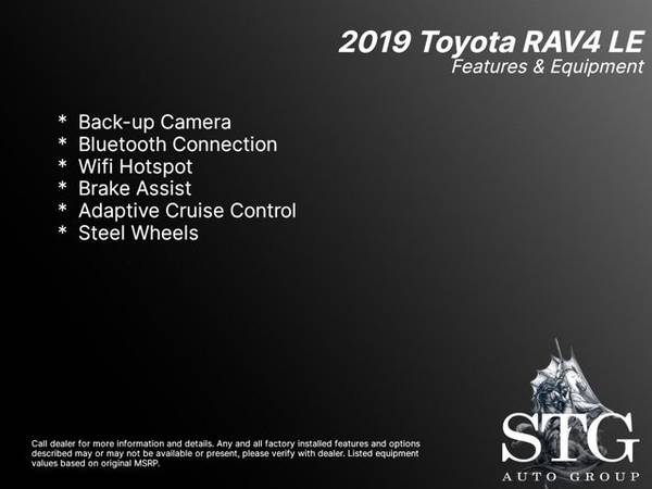 2019 Toyota RAV4 AWD All Wheel Drive RAV 4 LE SUV