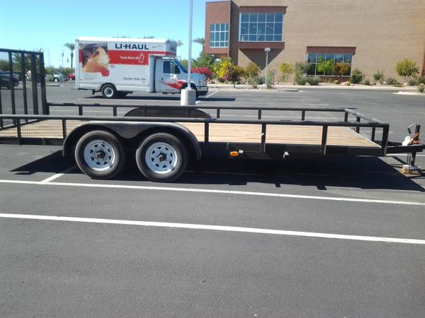 flat bed ramp trailer