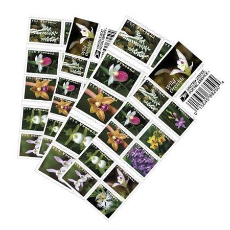 2020 Forever Stamps First Class Postage Stamps Wild Orchids 100pcs/Pac