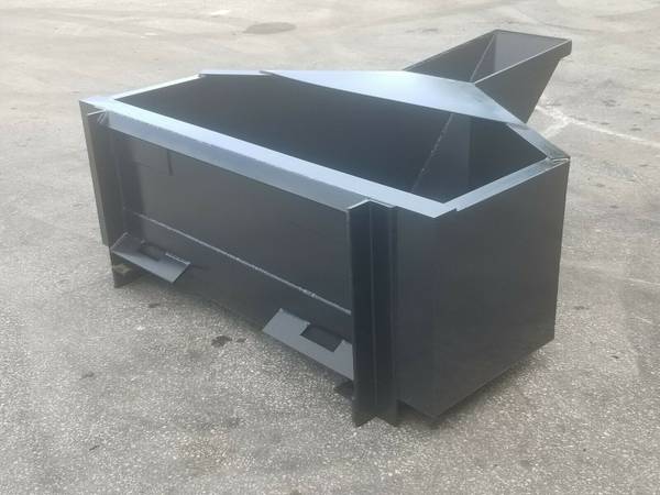 NEW SKID STEER CONCRETE BUCKET / HOPPER / SKIDSTEER CEMENT BUCKET NEW