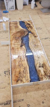 Large 3″ slab of Spalted Maple Log