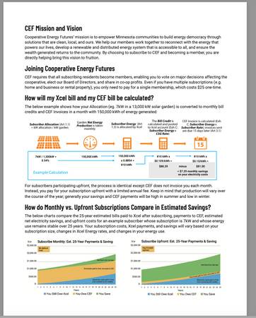 Subscribe to Cooperatively Owned Community Solar Farm! (Western MN)