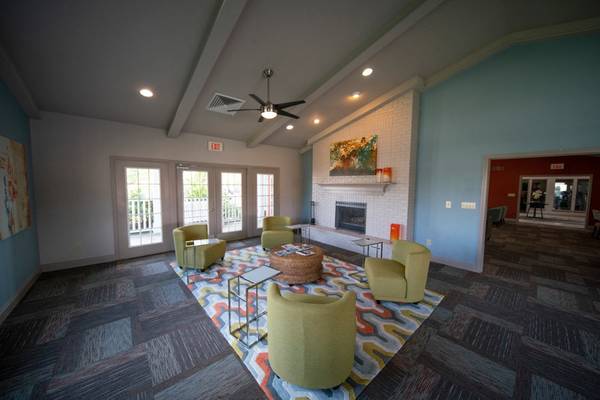 Community garden, BBQ area, Subway tile backsplash