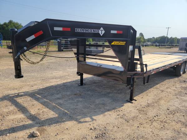 2022 Diamond T 102″ x 25′ Gooseneck Single Wheel Flatbed SWF160