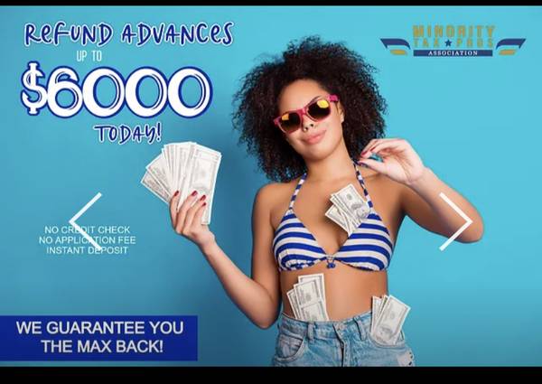 $$$$TAX SEASON IS HERE!!UP 2 $6K ADVANCE