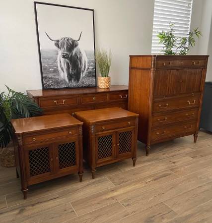 Solid Cherry Dresser Chest Nightstands by Kindel