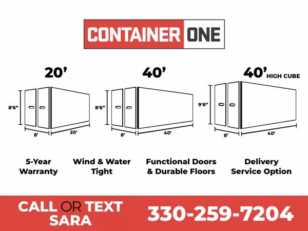 Shipping Cargo Storage Conex Container Containers 20-40 ft