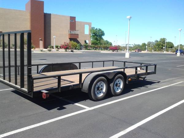 flat bed ramp trailer