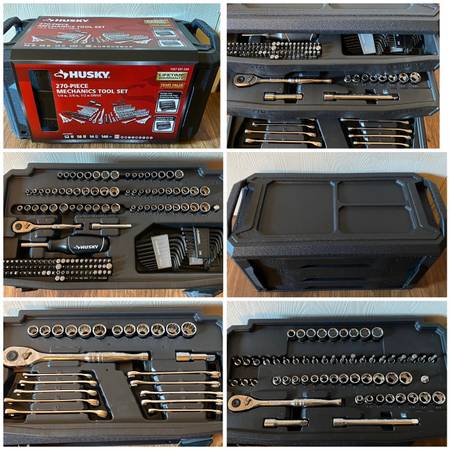 Husky (Brand new) 1007691039 Mechanics Tool Set 1/4″, 3/8″, 1/2″ Drive