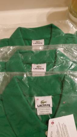 Lacoste polo shirts lots of different colors