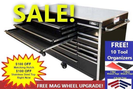 72″ or 55″ Roll Aways ,Hutches Free Shipping No Tax