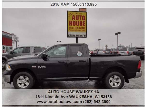 2016 RAM 1500 Tradesman 4×4 Quad Cab 1 owner