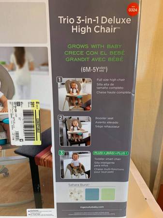 Ingenuity Trio 3 in 1 Deluxe High Chair Ingenuity