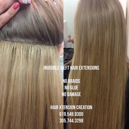 HAIR EXTENSIONS $80 Invisible Weft