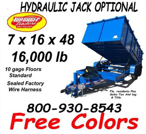 2023 7 X14X48 14 K Dump Trailer Heavy Duty Top Shelf Trailers