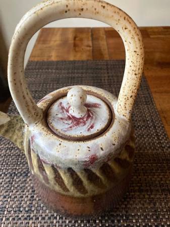 Beautiful handmade pottery teapot