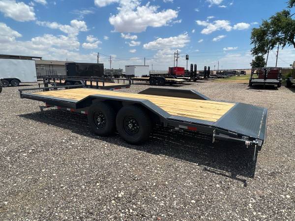 New LAMAR 102X22 Heavy Duty 14K Equipment Hauler – Drive Over Fenders