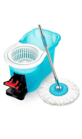 Hurricane Spin Mop Home Cleaning System by BulbHead, Floor Mop with Bu