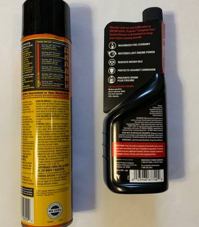 Techron Concentrate Plus Fuel System Cleaner 12 oz & Armor All Tire Foam 20 oz (