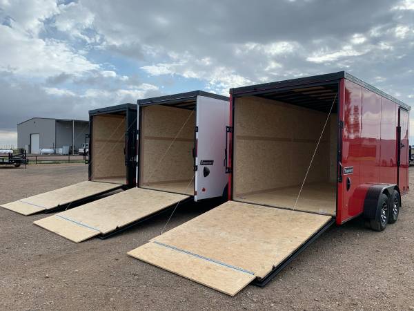 7X14X7 Haulmark Enclosed Cargo Trailer – All Tube Frame – 4 D Rings