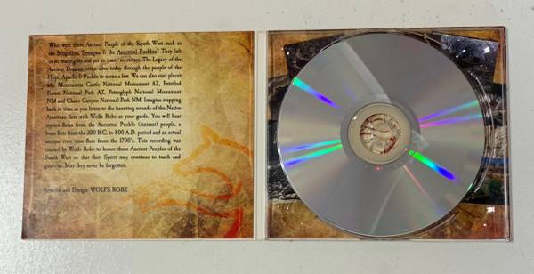 Wolfs Robe aka Flute Man Ancient Dreams Autographed 2008 CD