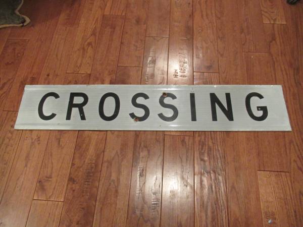 Reflective Railroad Crossing Sign One Sign