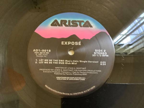 EXPOSE Record – Let Me Be The One – 80’s Dance Freestyle Vinyl 1987