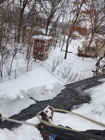 SNOW & ICE DAM REMOVAL OF ROOFS