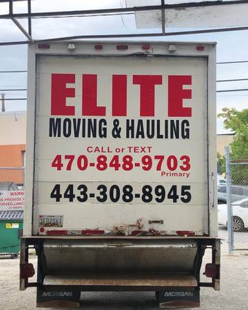 470-848-9703 BALTIMORES BEST. 20FT or 16 FT BOX TRUCK SAMEDAY BULK TRASH, MOVIN