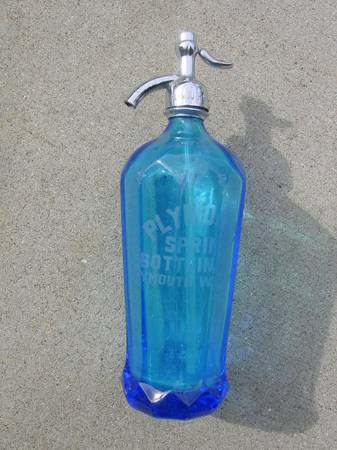 Rare Plymouth Spring Bottling Co. Seltzer Bottle